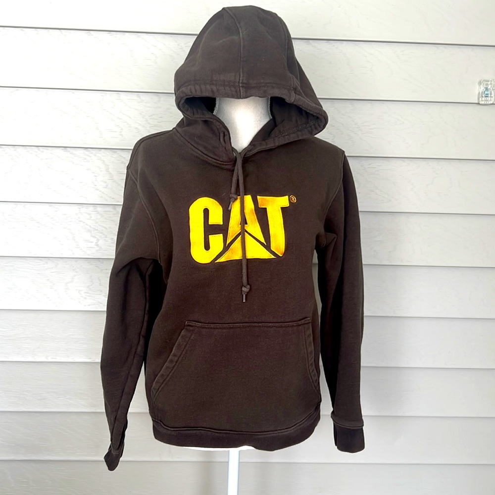 CAT brown color hoodie size M